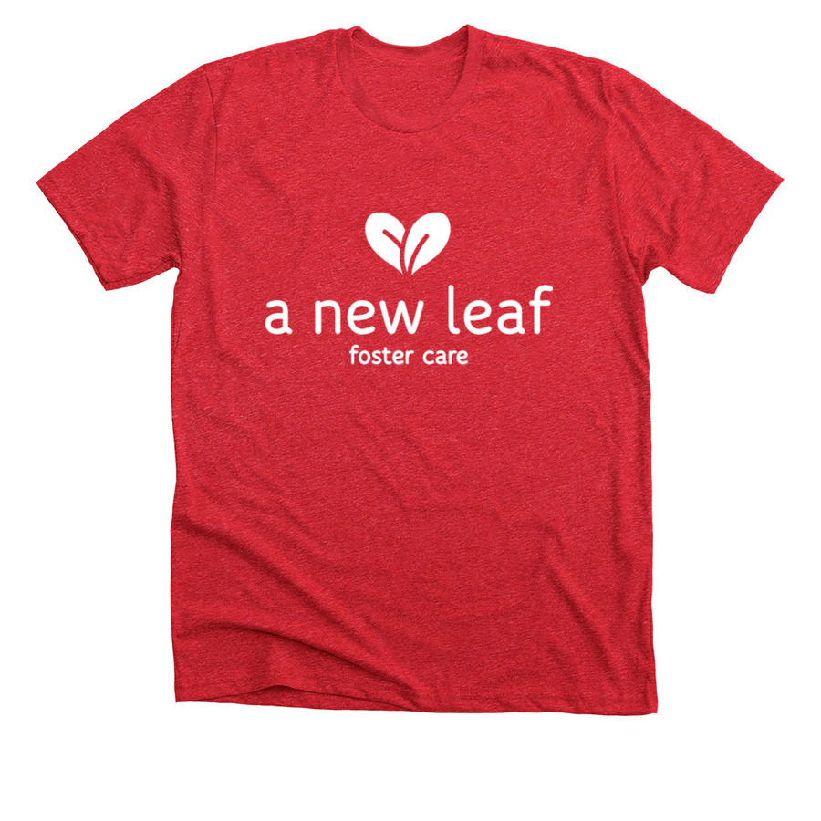 Foster Care T-Shirts, a Heather Red Premium Unisex Tee