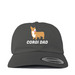 Corgi Dad Hats, a Dark Gray Printed Classic Baseball Cap