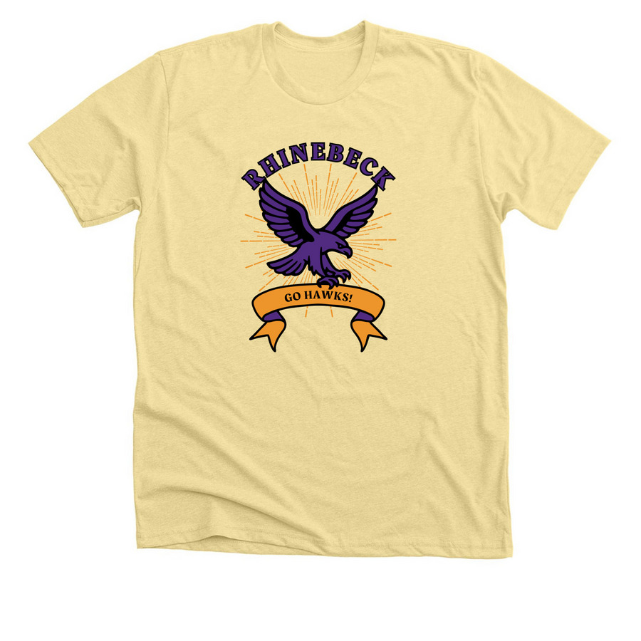 Vintage Mascot, a Heather French Vanilla Premium Unisex Tee