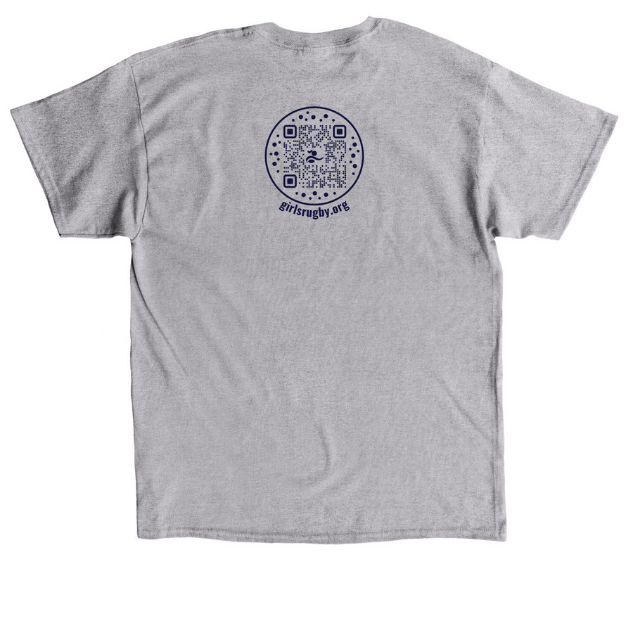 Girls Rugby Light T-Shirts, a Sport Grey Classic Unisex Tee (back-view)