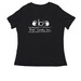 KCI Large Logo Swag, a Black Women's Relaxed V-Neck Tee