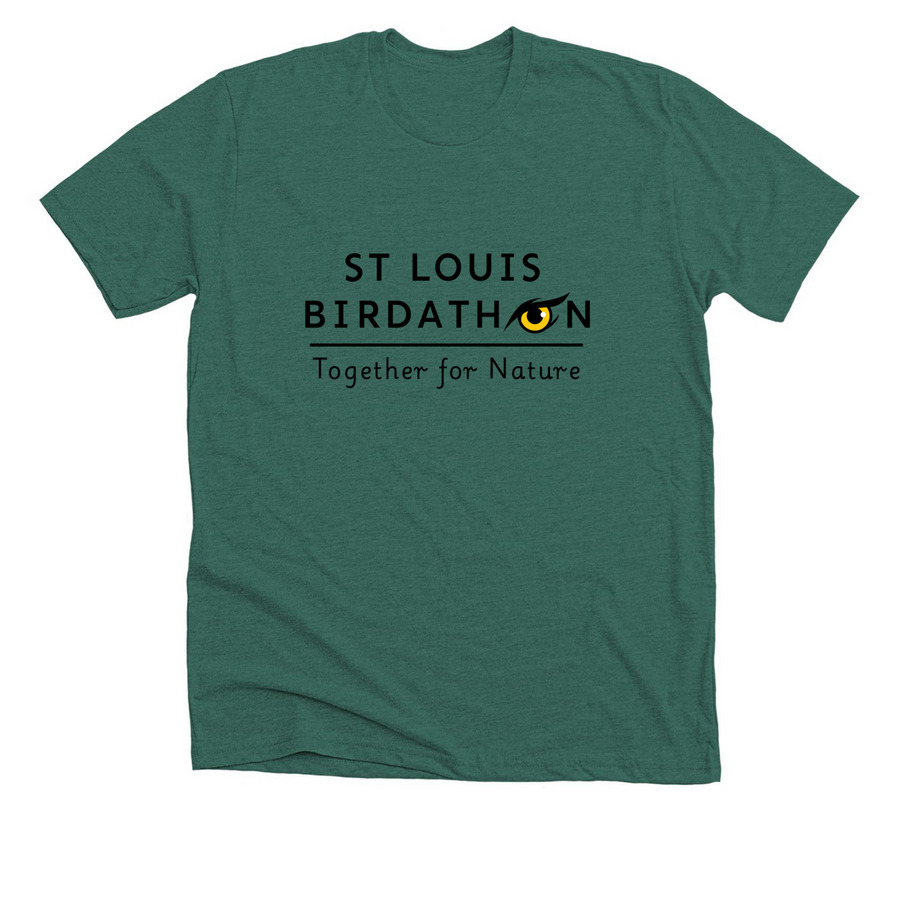 St. Louis Birdathon, a Heather Forest Premium Unisex Tee