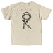 Atlas Shirt, a Sand Classic Unisex Tee (back-view)