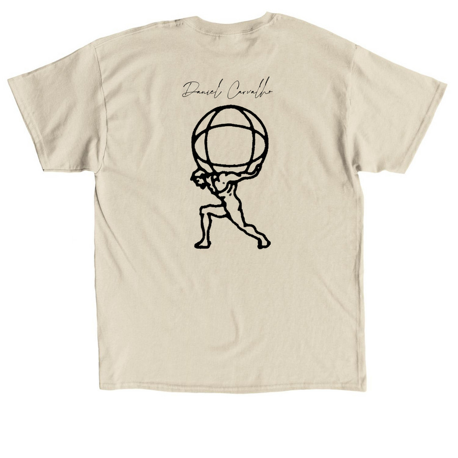 Atlas Shirt, a Sand Classic Unisex Tee (back-view)
