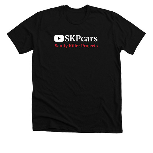 SKPcars Logo Tee, a Solid Black Blend Premium Unisex Tee