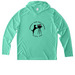 UV Performance Long Sleeve Hoodie, a Bright Seafoam UV Performance Long Sleeve Hoodie