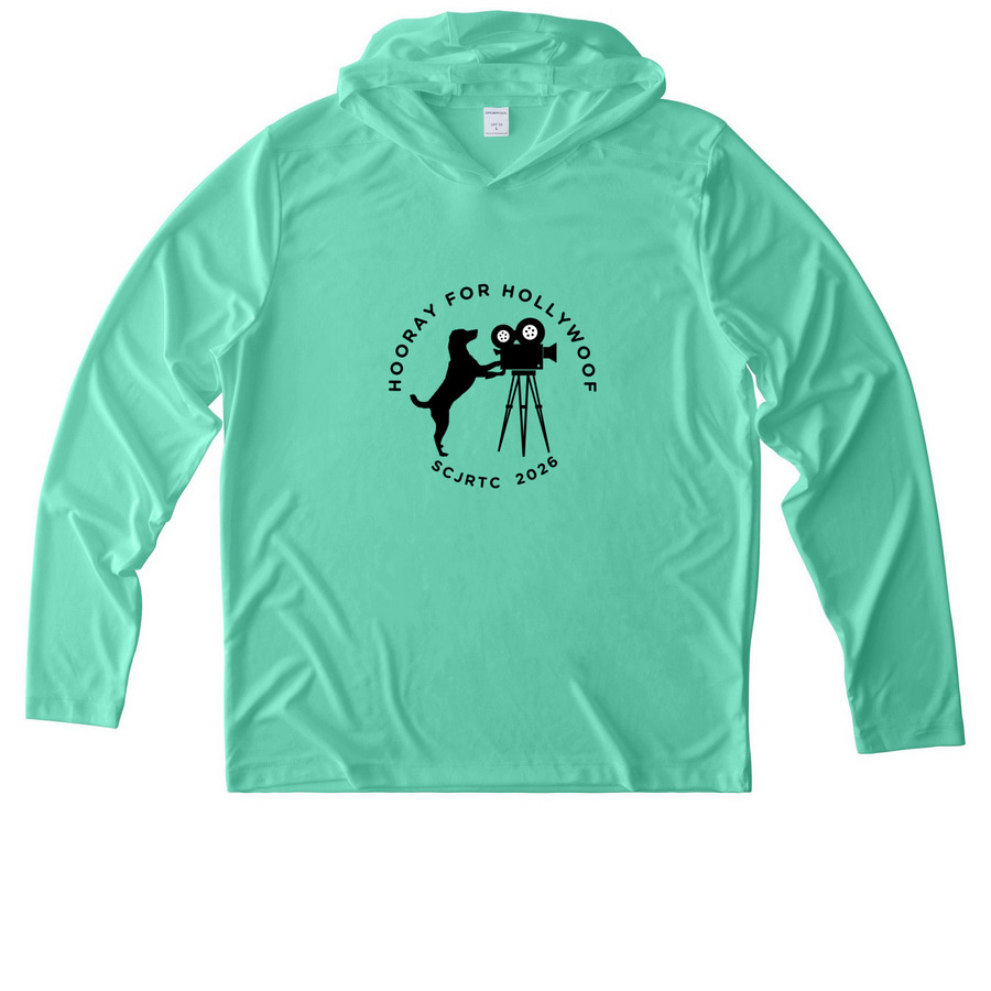 UV Performance Long Sleeve Hoodie, a Bright Seafoam UV Performance Long Sleeve Hoodie