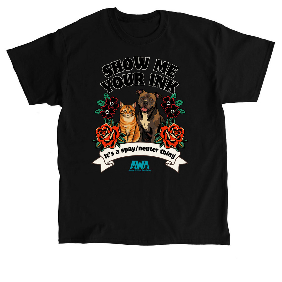 Show Me Your Ink, a Black Classic Unisex Tee