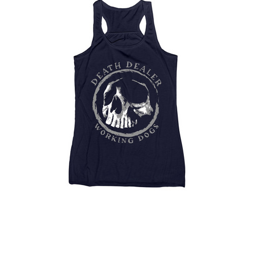 Death Dealer Working Dogs, a Navy Women's Racerback