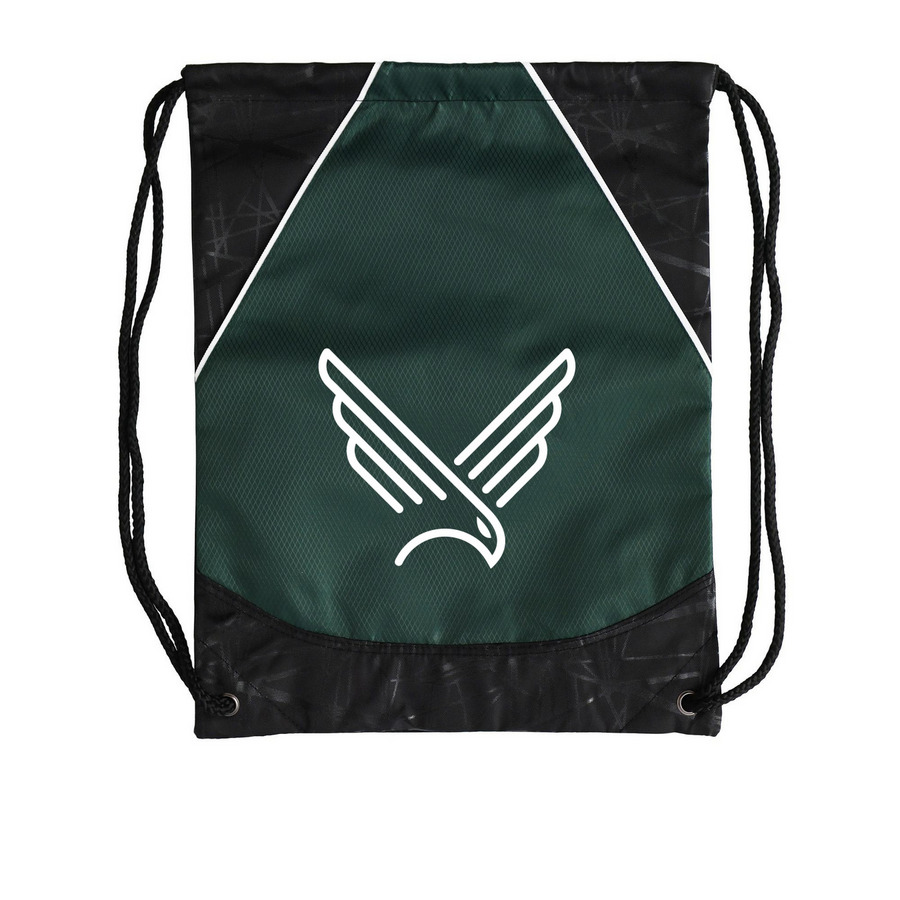 Dark Green Falcon Cinch Pack, a Forest Green Rival Cinch Pack