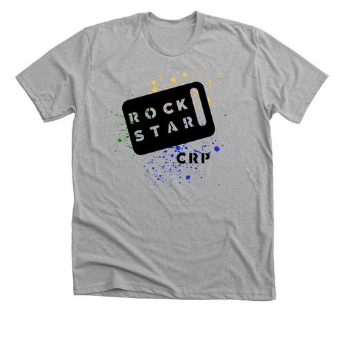 ROCK STAR CRP, a Athletic Heather Premium Unisex Tee