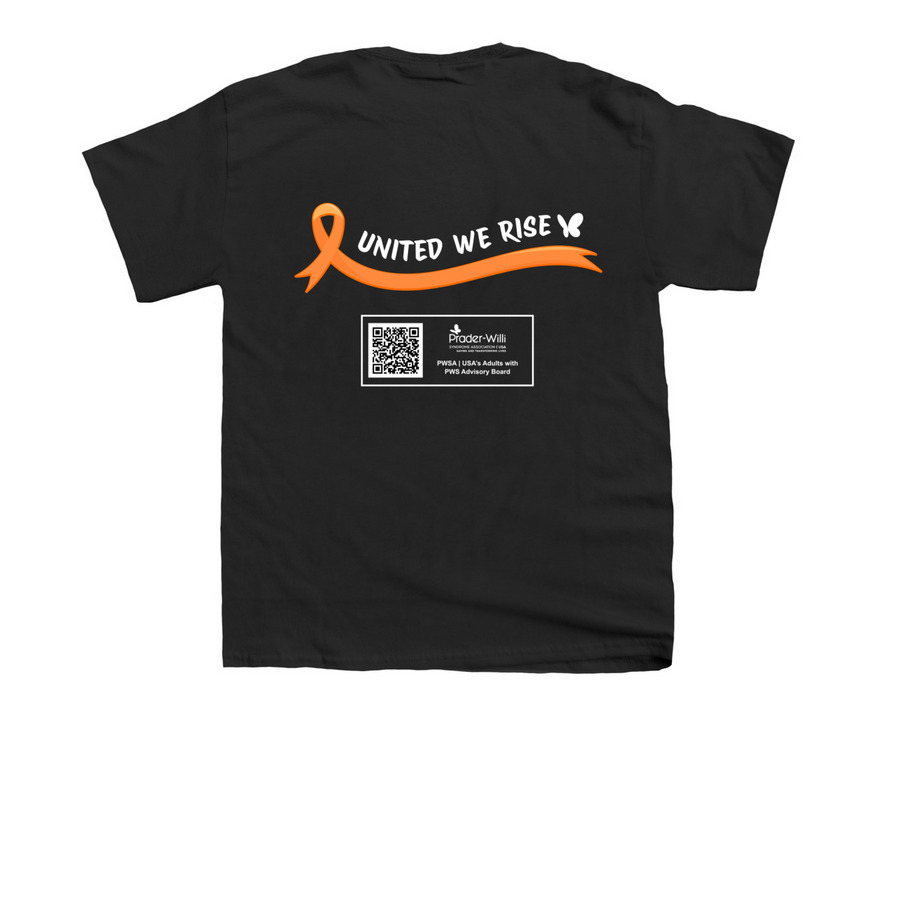 Hyperphagia Sucks (White Font), a Black Youth Unisex Tee (back-view)