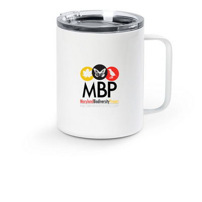 10 oz insulated travel mug, a White Stainless Steel Travel Mug