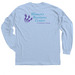 Causal WRCAC Logo Tee, a Light Blue Classic Long Sleeve Tee (back-view)