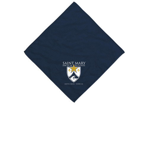 Cotton Bandana, a Navy Cotton Bandana