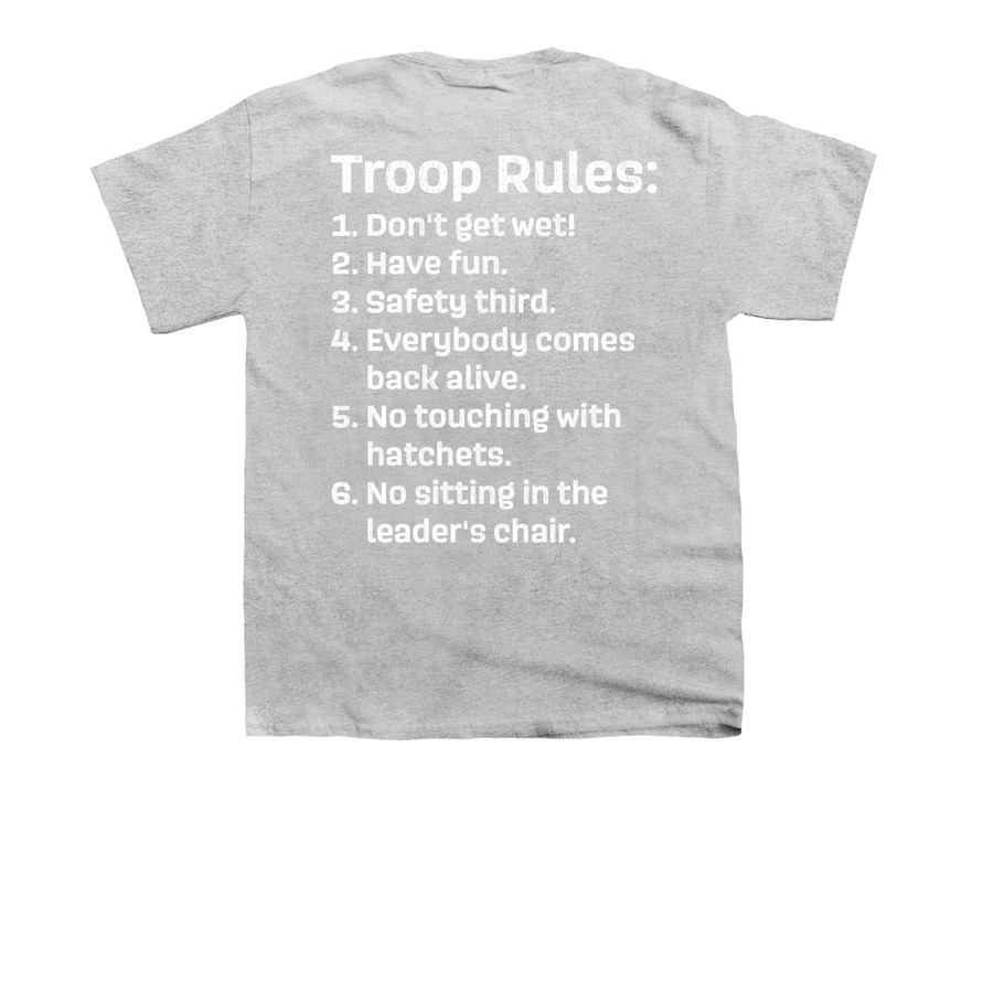 Timberwolf Shirts, a Sport Grey Youth Unisex Tee (back-view)