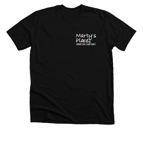 Marty?s Place Senior Dog Sanctuary&nbsp;, a Solid Black Blend Premium Unisex Tee