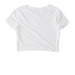 I love gay hockey and funding abortions! TBAF, a White Women's Fitted Cropped Tee (back-view)