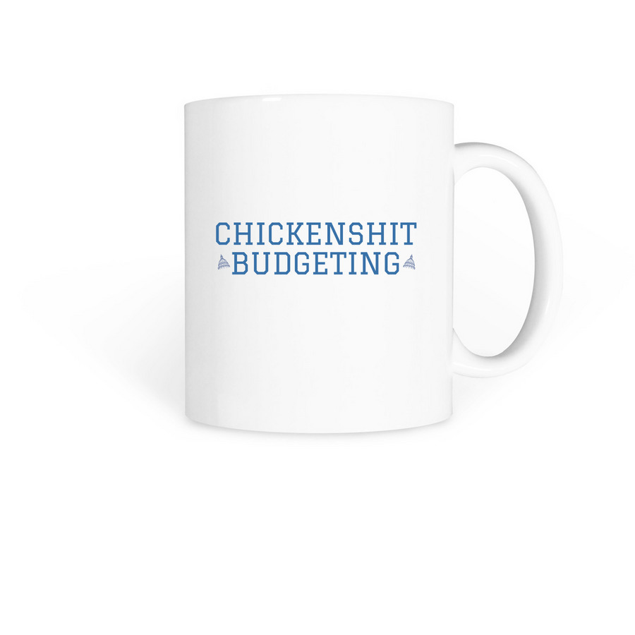 Chicken Budgeting, a White Coffee Mug