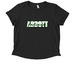 New Ladies Styles, a Deep Black Allmade Eco Triblend Women?s Scoop Neck Tee