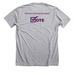 Democracy is not a spectator sport!, a Athletic Heather Premium Unisex Tee (back-view)