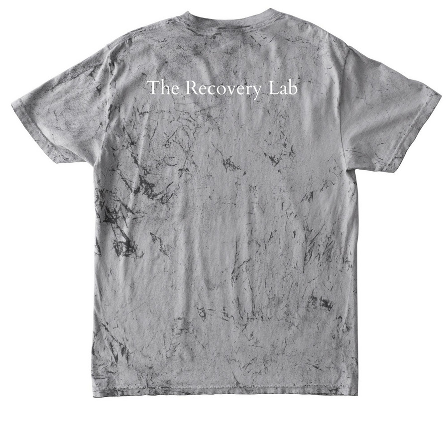 RCVRY Colorblast Tee, a Smoke Comfort Colors Colorblast Tee (back-view)