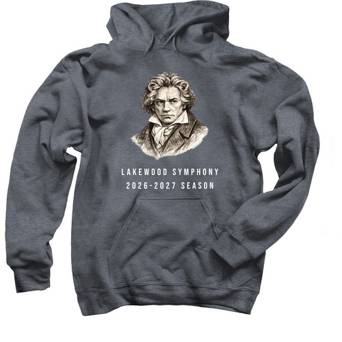 LSO Beethoven Hoodie, a Dark Heather Pullover Hoodie