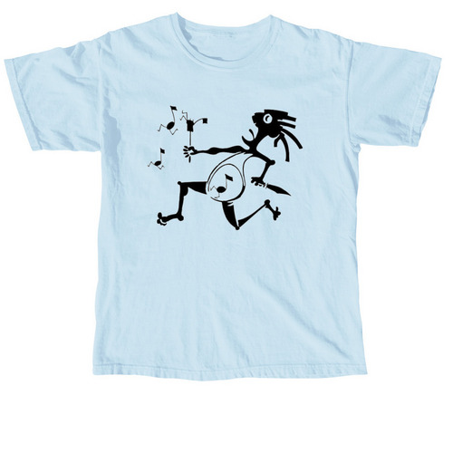 Note Eater Tee, a Chambray Comfort Colors Unisex Tee