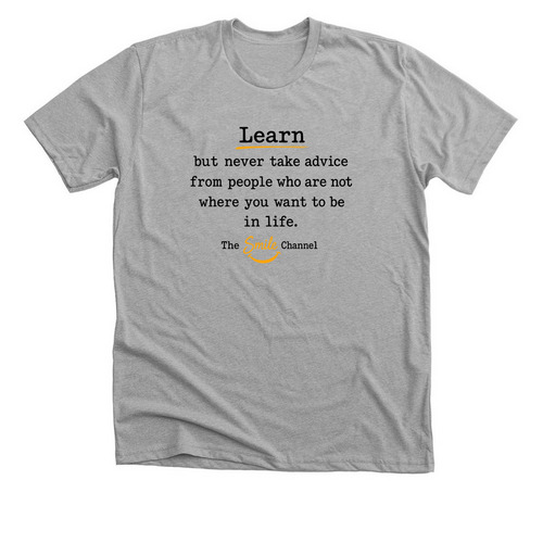 Learn, a Athletic Heather Premium Unisex Tee