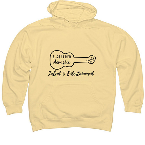 B-Squared Gear, a Light Yellow Midweight Pullover Hoodie