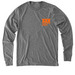 XXX Lazy Bear Week / Orange, a Aluminum Grey Allmade Eco Triblend Long Sleeve Tee