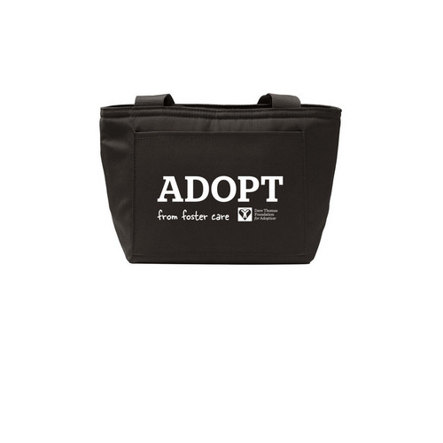 Adopt Lunch Tote, a Deep Black Insulated Lunch Tote