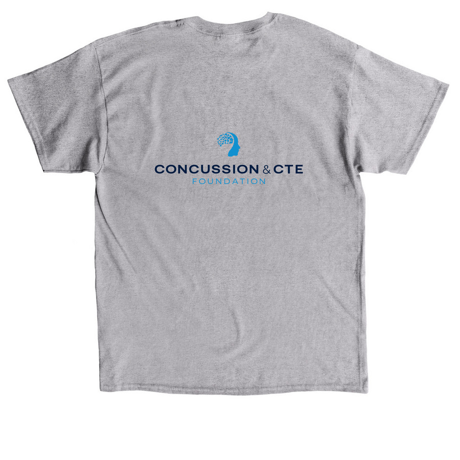 End CTE Apparel - Gray, a Sport Grey Classic Unisex Tee (back-view)