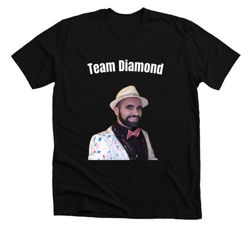 Team Diamond T-Shirt, a Solid Black Blend Premium Unisex Tee