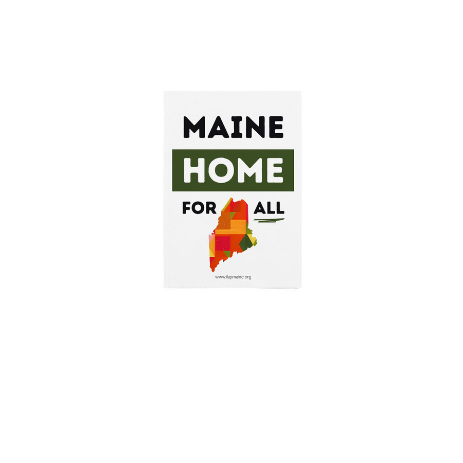 Yard Flag -&nbsp;Home for All&nbsp;, a White 12" x 18" Yard Flag