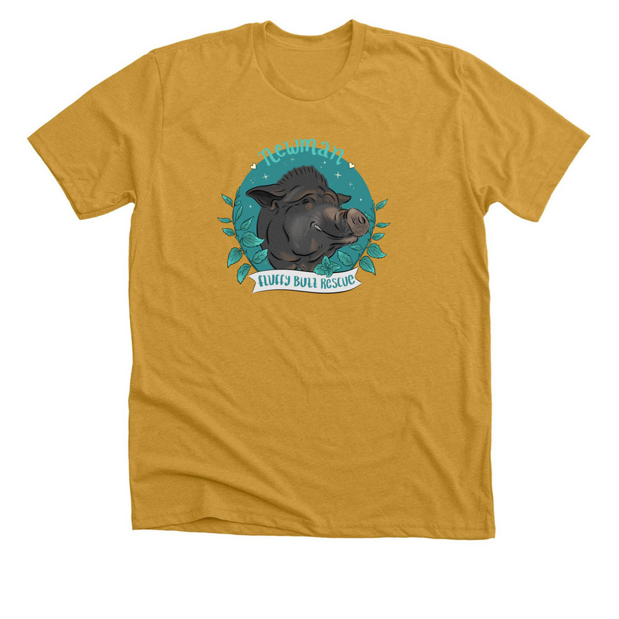 Newman, a Heather Mustard Premium Unisex Tee