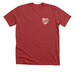 "I found love at Defenders" tee, a Heather Canvas Red Premium Unisex Tee