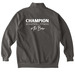 CA+F Zips & Crops w/ Barn Design, a Pepper Comfort Colors Quarter Zip Pullover (back-view)