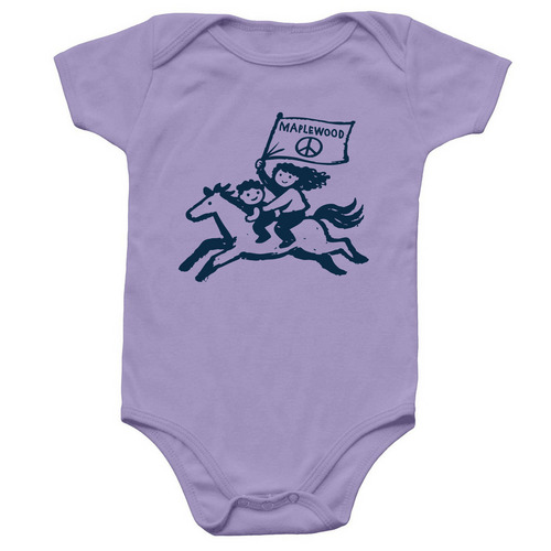 Go Mustangs Infant Onesie, a Lavender Infant Onesie