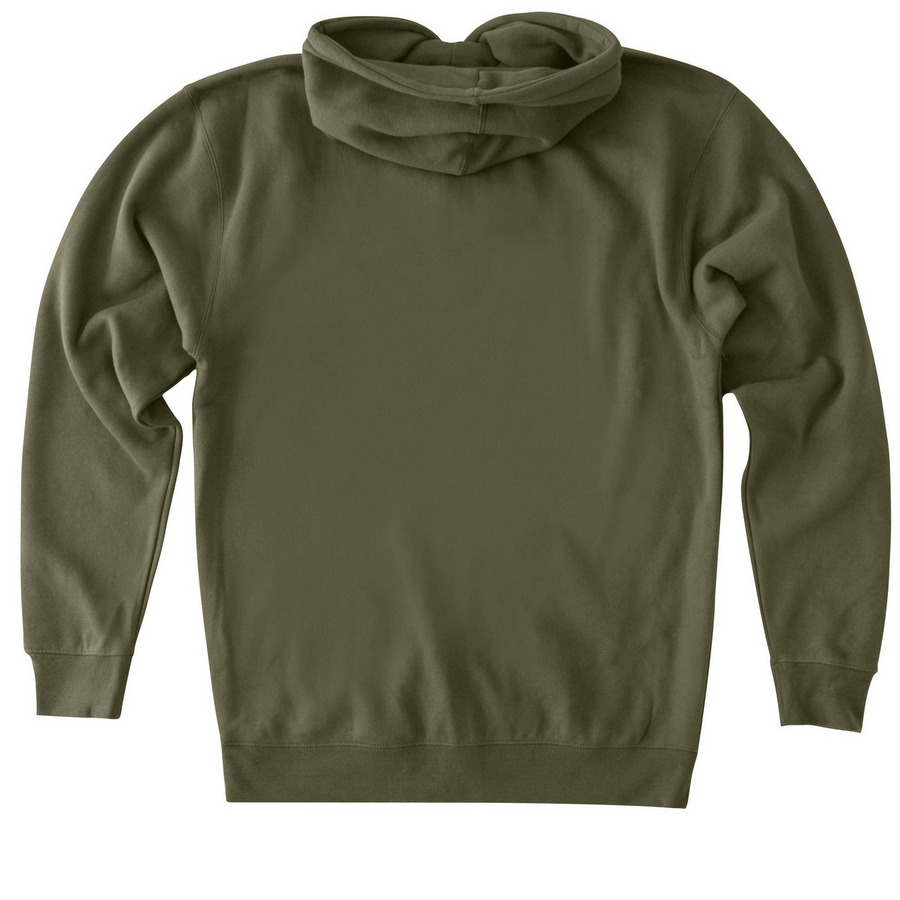 Cincyville Sweatshirts Hoodies, a Army Heavyweight Zip Up Hoodie (back-view)