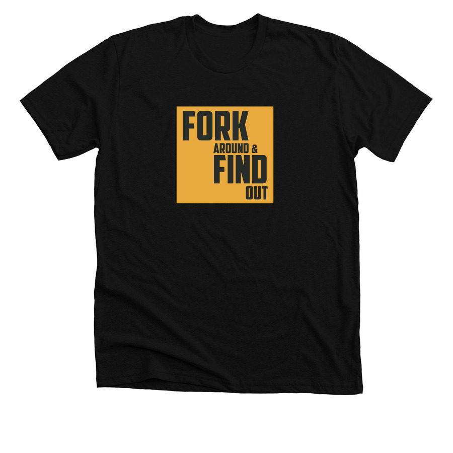 Dark mode, a Solid Black Blend Premium Unisex Tee