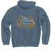 Serene Midwifery Merch, a Indigo Pullover Hoodie (back-view)
