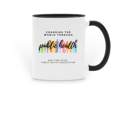Changing the World Through PH Mug, a Black Two-Tone Ceramic Mug