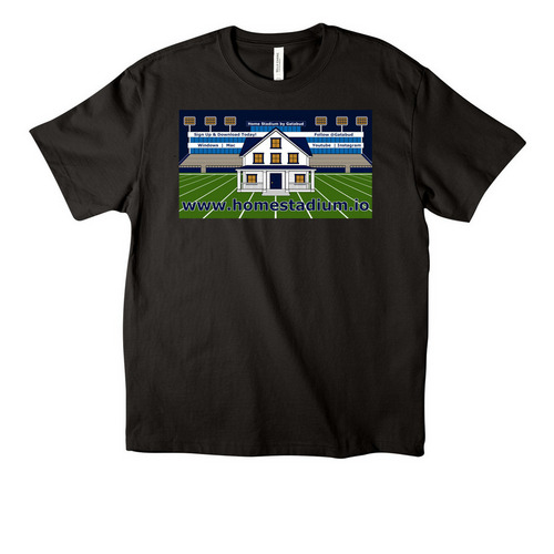 Home Stadium Shirt, a Black Unisex Heavyweight Tee