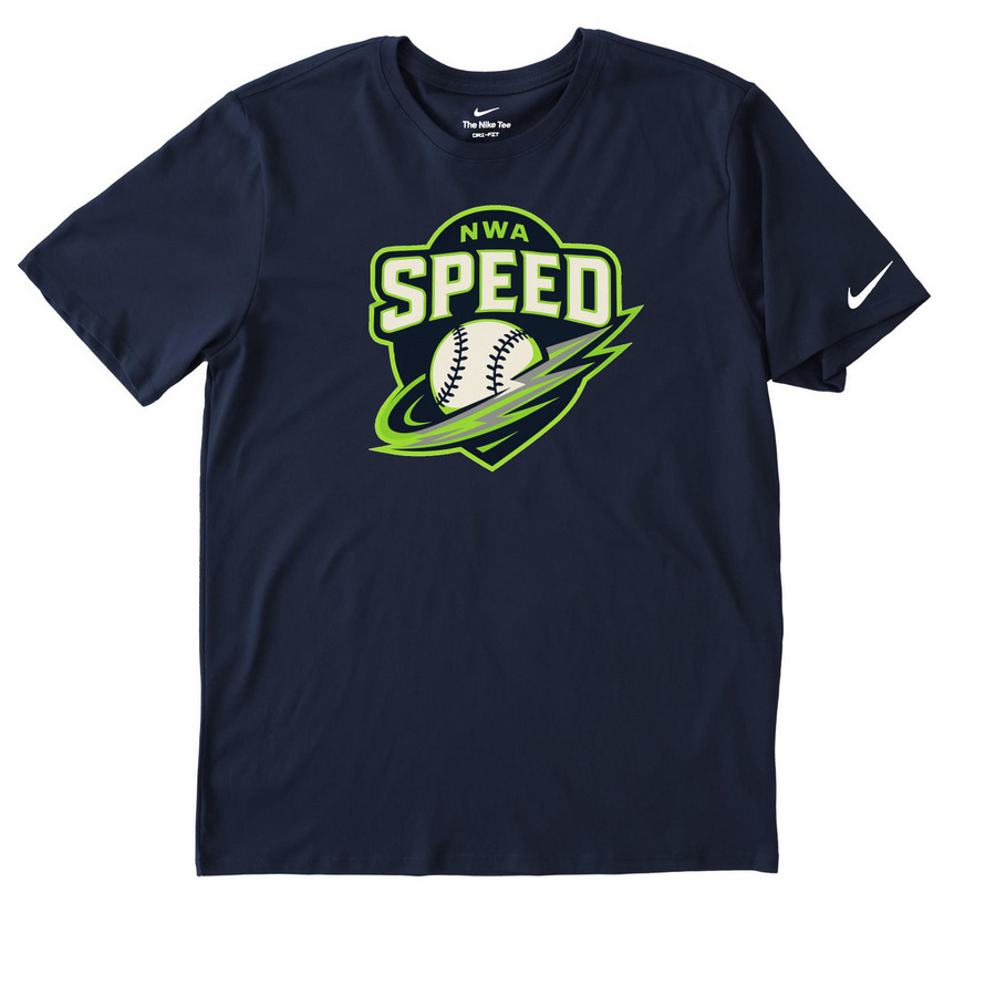 NWA Speed - Nike/Performance, a College Navy Nike Dri-FIT Jersey Blend Performance Tee