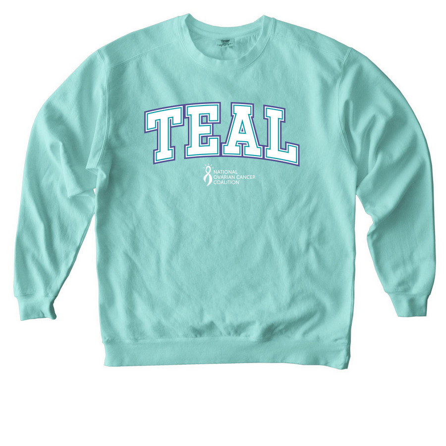 Bold in TEAL, a Chalky Mint Comfort Colors Crewneck Sweatshirt