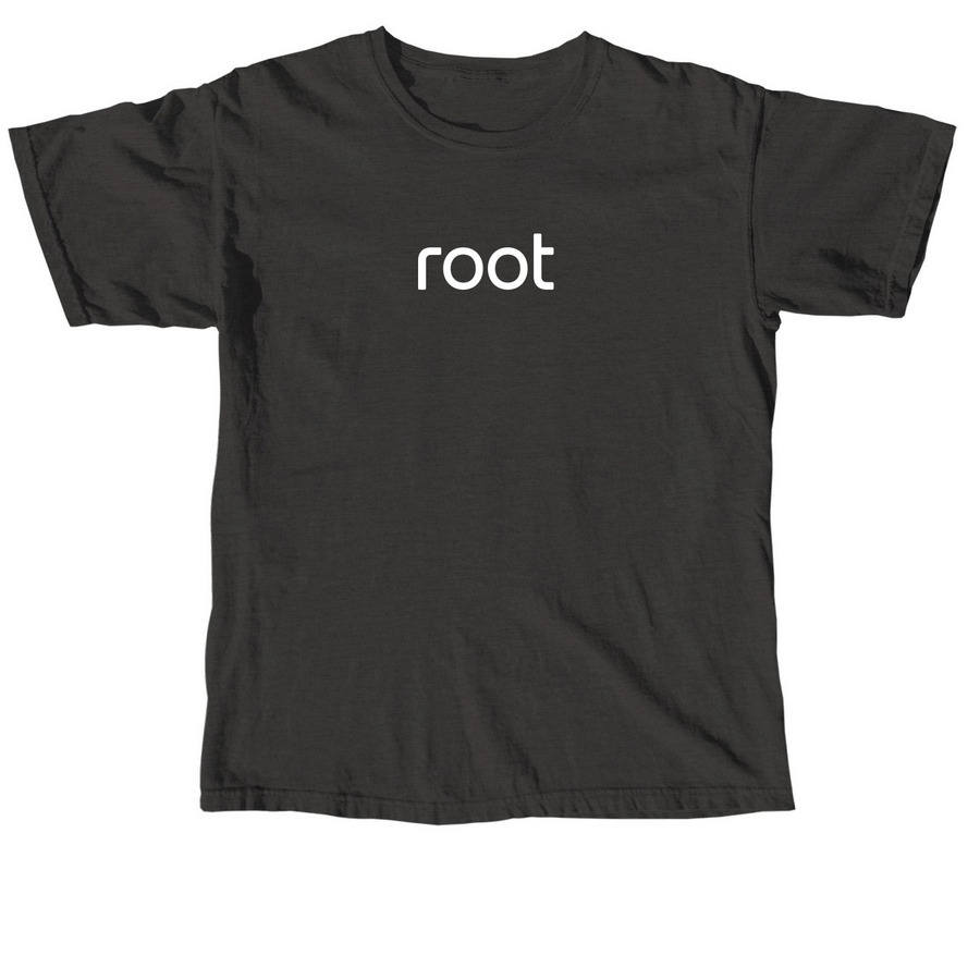 Root Logo Small, a Pepper Comfort Colors Unisex Tee