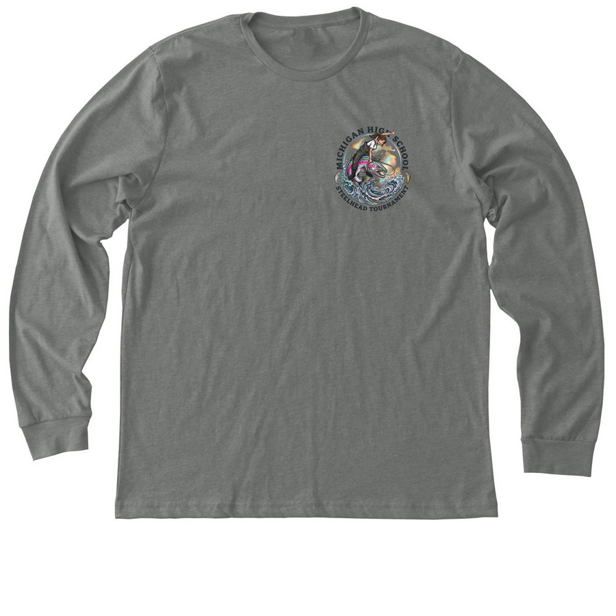 MHSST Logo Front/Back - F, a Deep Heather Premium Long Sleeve Tee