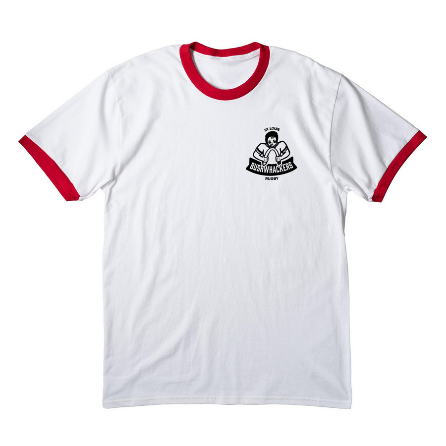 business ringer tee, a White/ Red Cotton Ringer Tee