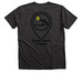 NJENA Jersey Shore V-Neck, a Dark Grey Heather Premium V-Neck Tee (back-view)